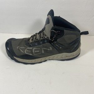 Keen Nxis Evo Mid Waterproof Hiking Boots Mens 13 US Magnet Bright Cobalt/Gray